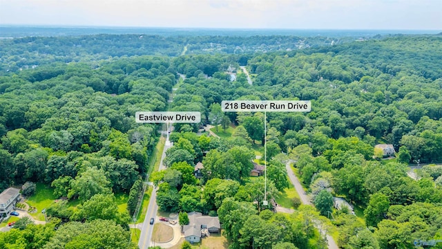 218 Beaver Run Dr, Madison, AL 35758 - aerial view of a heavily wooded area