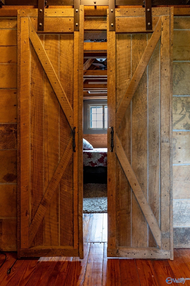stairs featuring wood-type flooring