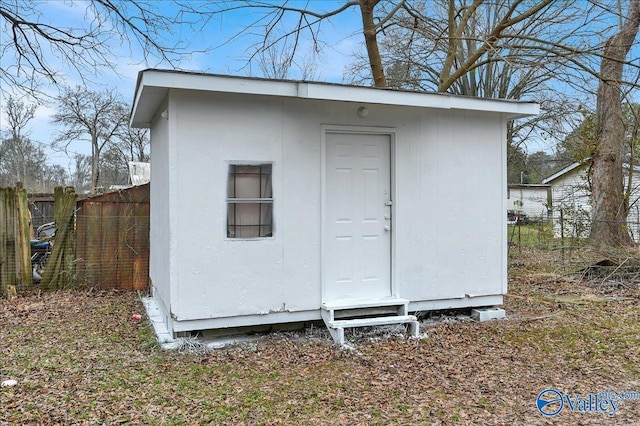 view of outdoor structure