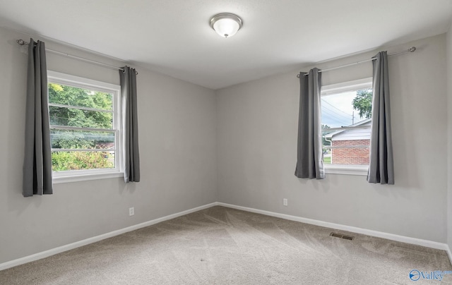 view of carpeted empty room