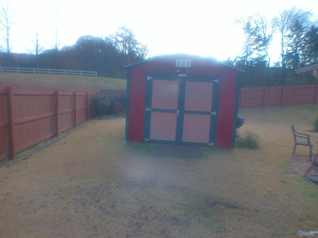 view of outbuilding