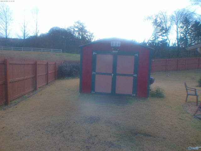 view of outbuilding