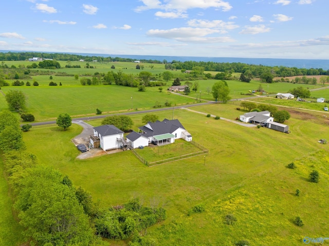 bird's eye view featuring a rural view