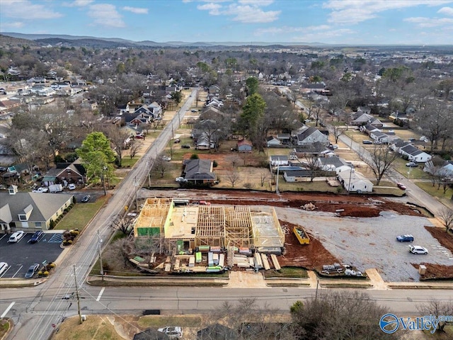 bird's eye view with a residential view