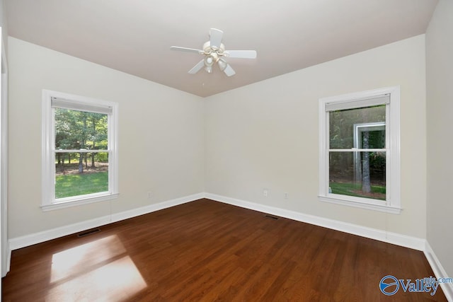 118 Conservancy Dr, Madison, AL 35758 - spare room with wood finished floors and a ceiling fan