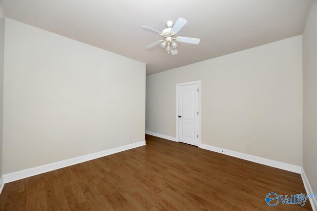 118 Conservancy Dr, Madison, AL 35758 - spare room with wood finished floors and ceiling fan