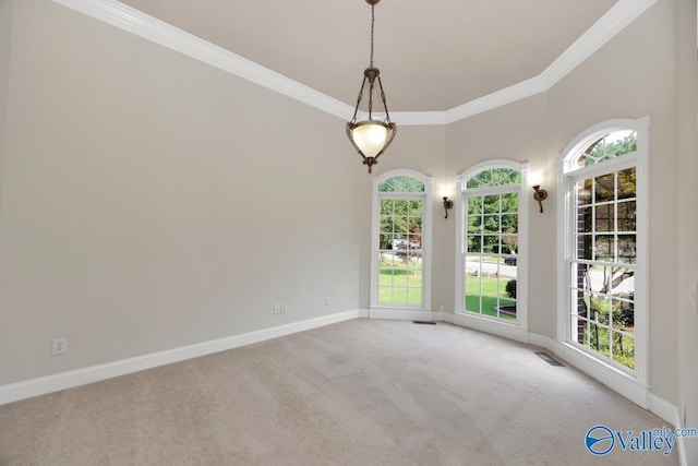 118 Conservancy Dr, Madison, AL 35758 - unfurnished room featuring ornamental molding and carpet floors