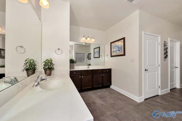 bathroom with vanity