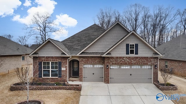 craftsman-style house featuring a garage