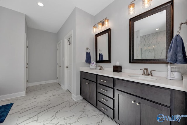 bathroom with vanity