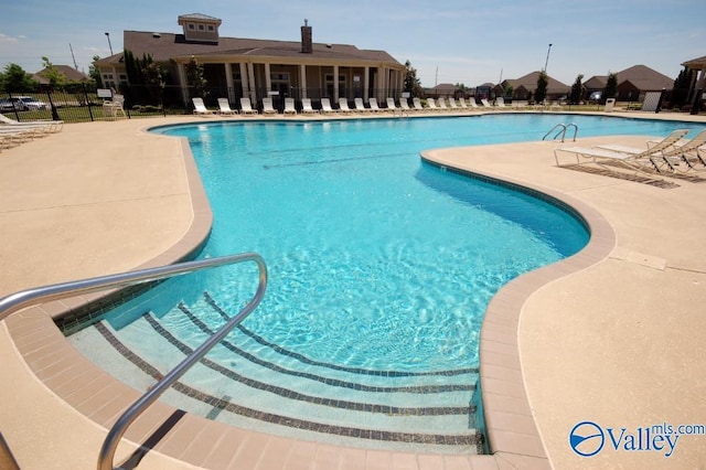 view of pool with a patio