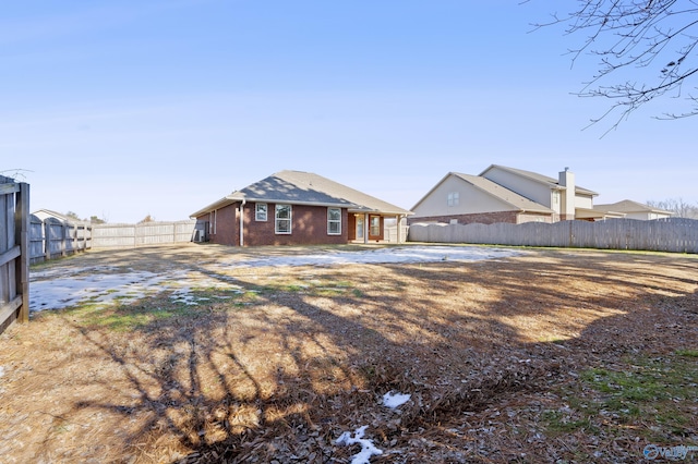 view of back of property