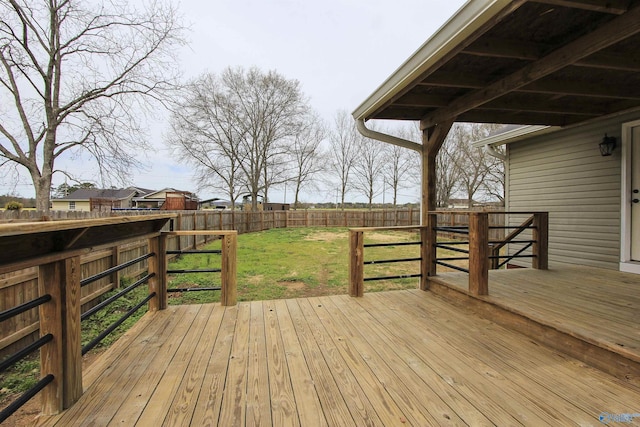 3790 Christopher Ave, Southside, AL 35907 - wooden terrace with a fenced backyard and a yard