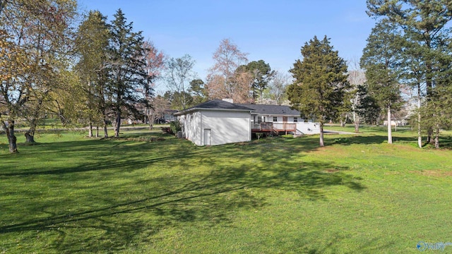 3000 Eolyne Kelly Way NE, Huntsville, AL 35811 - view of yard featuring a wooden deck