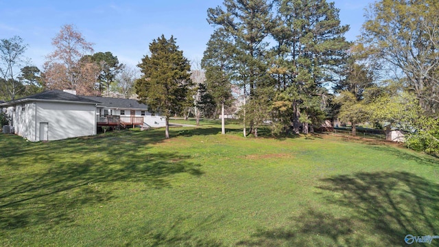 3000 Eolyne Kelly Way NE, Huntsville, AL 35811 - view of yard featuring a wooden deck