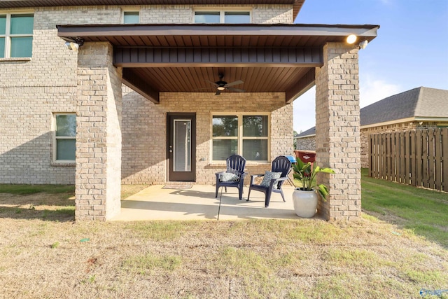 16821 Demi Dr, Athens, AL 35613 - view of patio with a ceiling fan