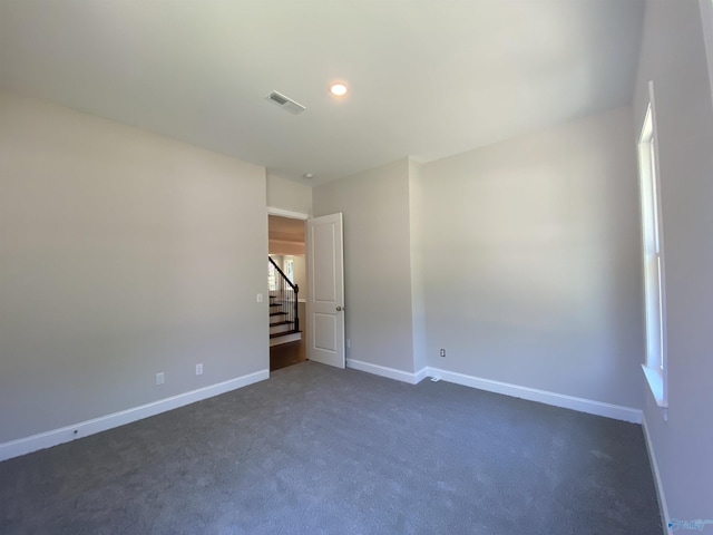 view of carpeted empty room