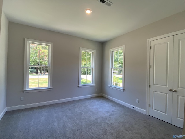 view of carpeted empty room