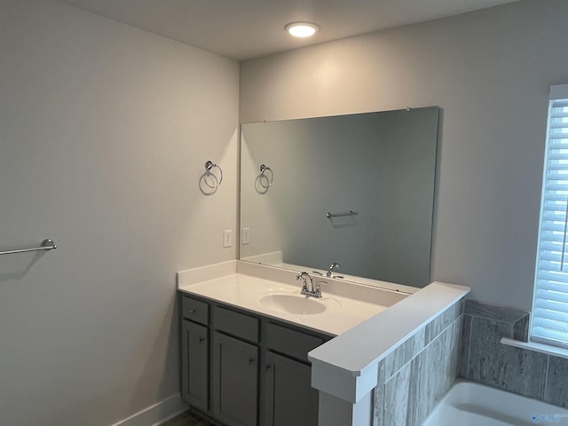 bathroom with vanity