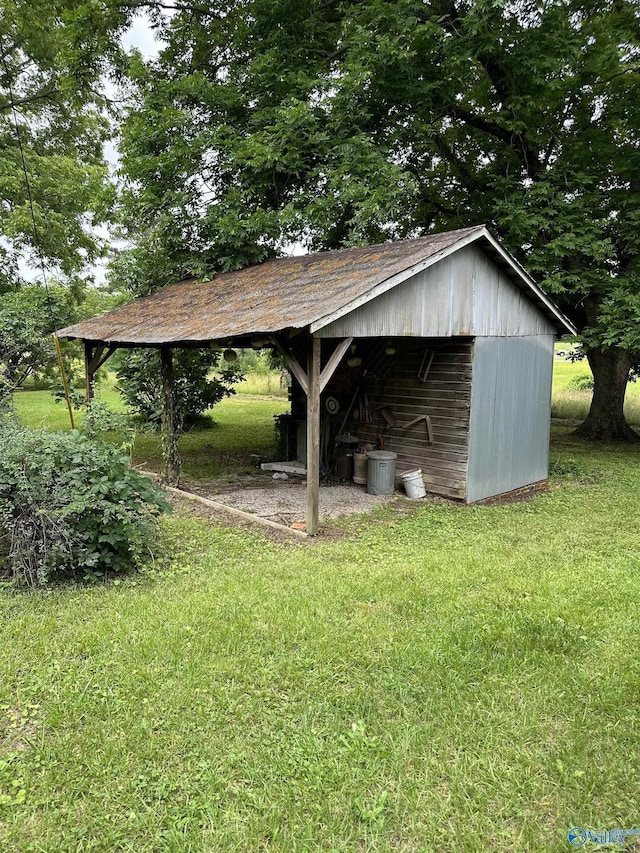 view of outbuilding with an outdoor structure