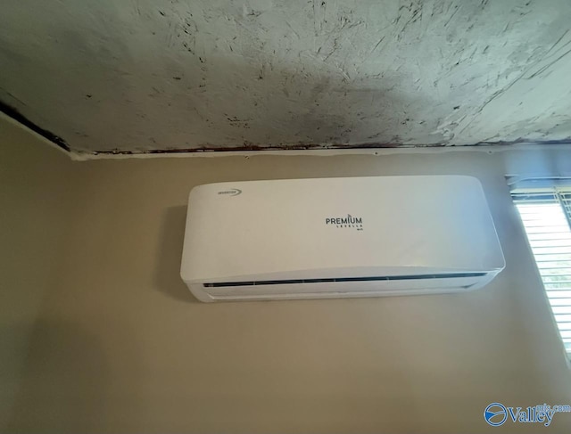 details with a wall mounted air conditioner