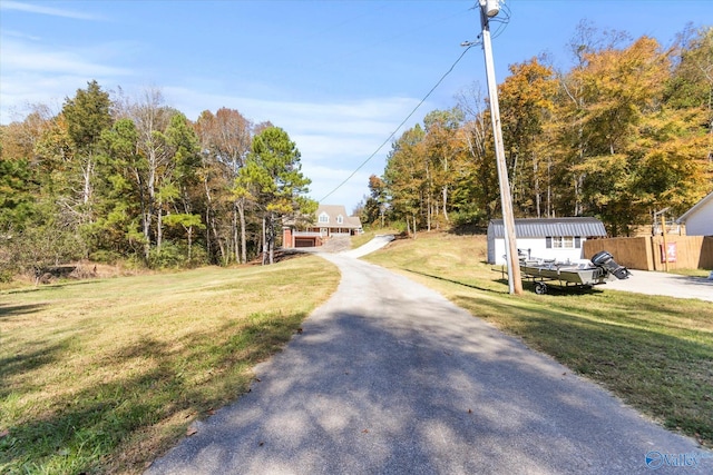 view of road