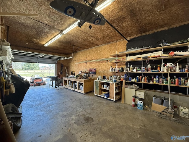17518 New Cut Rd, Athens, AL 35611 - garage with a workshop area