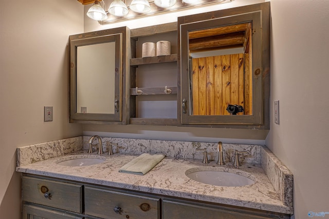 bathroom with vanity