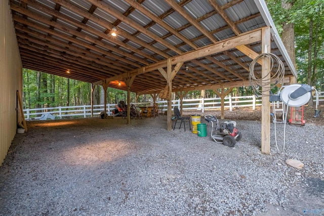 view of stable