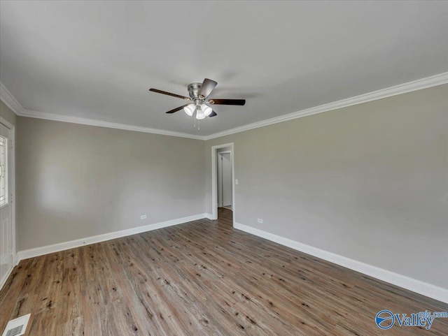 1419 11th St SE, Cullman, AL 35055 - unfurnished room featuring baseboards, visible vents, and ornamental molding