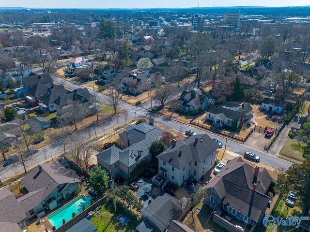 drone / aerial view featuring a residential view