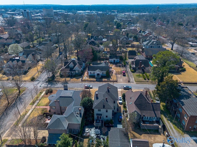 drone / aerial view featuring a residential view