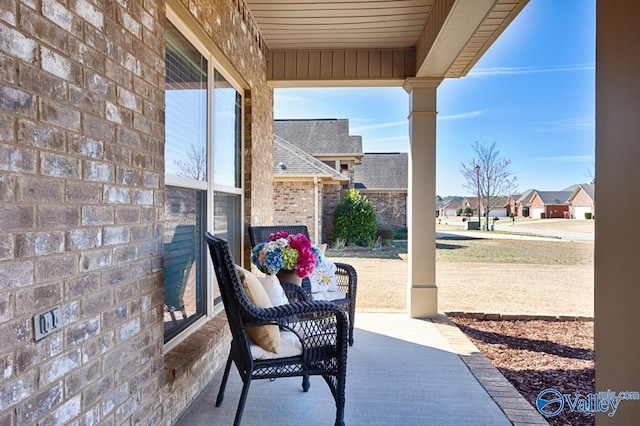 view of patio / terrace featuring covered porch