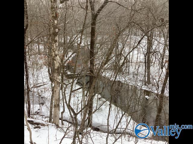 view of snow covered land