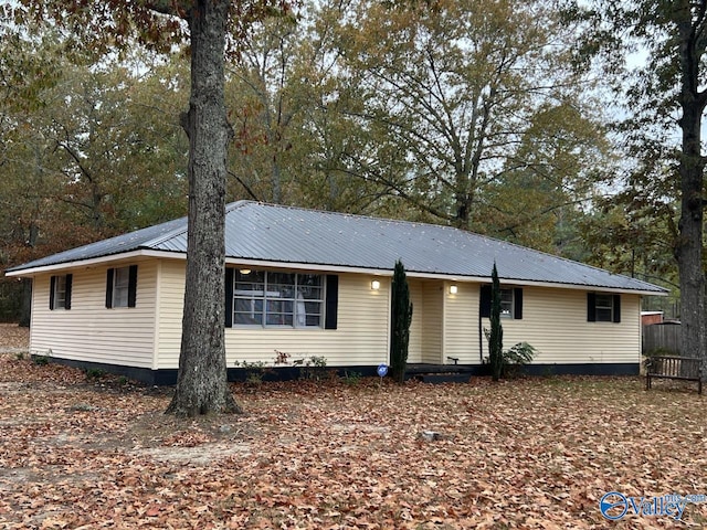 view of ranch-style home