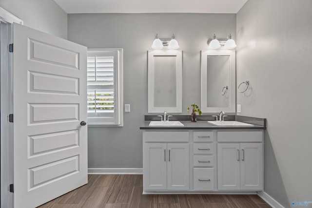 2654 Mountain Stream Way, Owens Cross Roads, AL 35763 - full bath featuring double vanity and wood finished floors