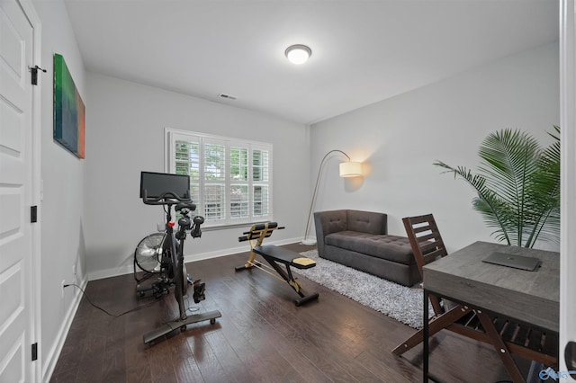 2654 Mountain Stream Way, Owens Cross Roads, AL 35763 - exercise area with wood finished floors and baseboards