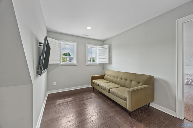 2654 Mountain Stream Way, Owens Cross Roads, AL 35763 - living area with dark wood-type flooring and recessed lighting
