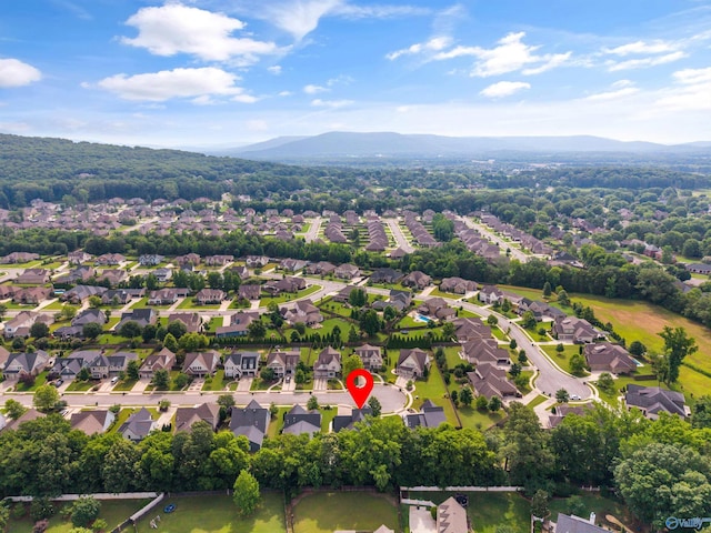 2654 Mountain Stream Way, Owens Cross Roads, AL 35763 - aerial view of property's location with mountains and nearby suburban area