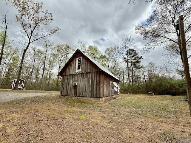 view of barn