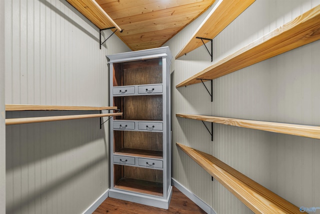interior space with wood finished floors