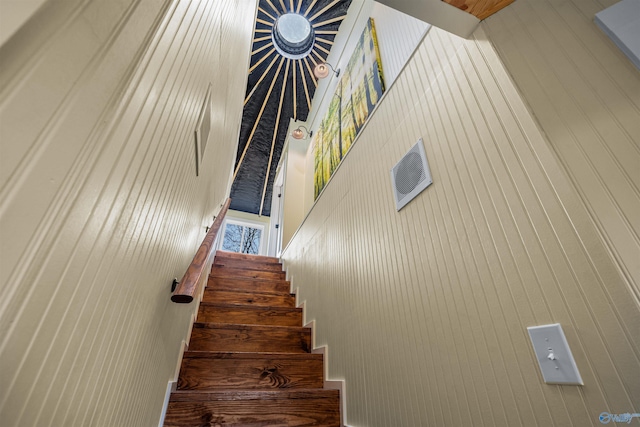 view of stairway