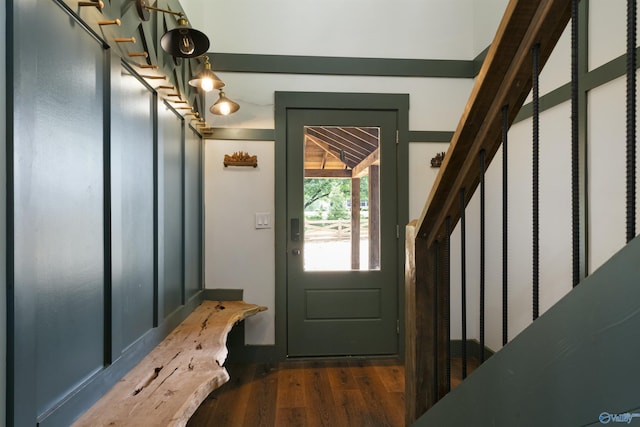 691 County Road 106, Leesburg, AL 35983 - mudroom with dark wood-style floors
