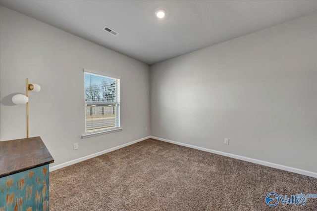 spare room with carpet floors