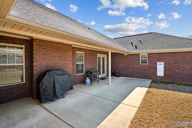 view of patio / terrace with area for grilling