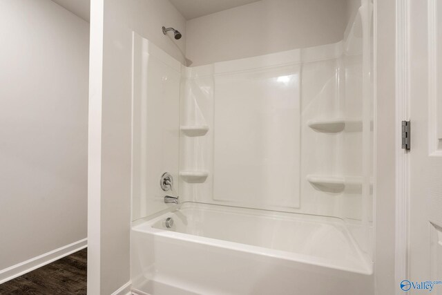 4016 Sherri St SW, Decatur, AL 35603 - bathroom featuring wood-type flooring and shower / bath combination