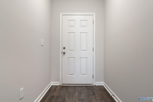 4016 Sherri St SW, Decatur, AL 35603 - doorway featuring dark hardwood / wood-style flooring