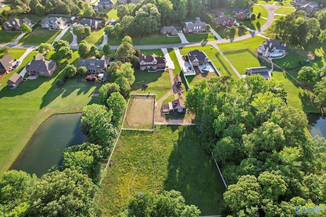 123 Coyote Creek Rd, Meridianville, AL 35759 - aerial overview of property's location with a large body of water and nearby suburban area