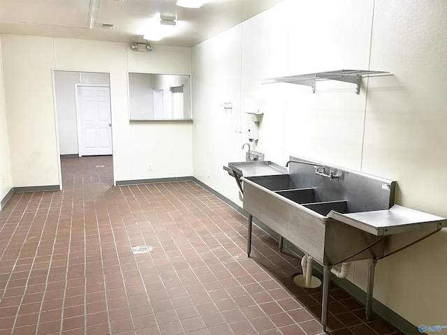 kitchen with baseboards
