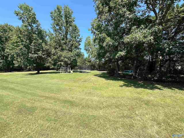 view of yard featuring a playground